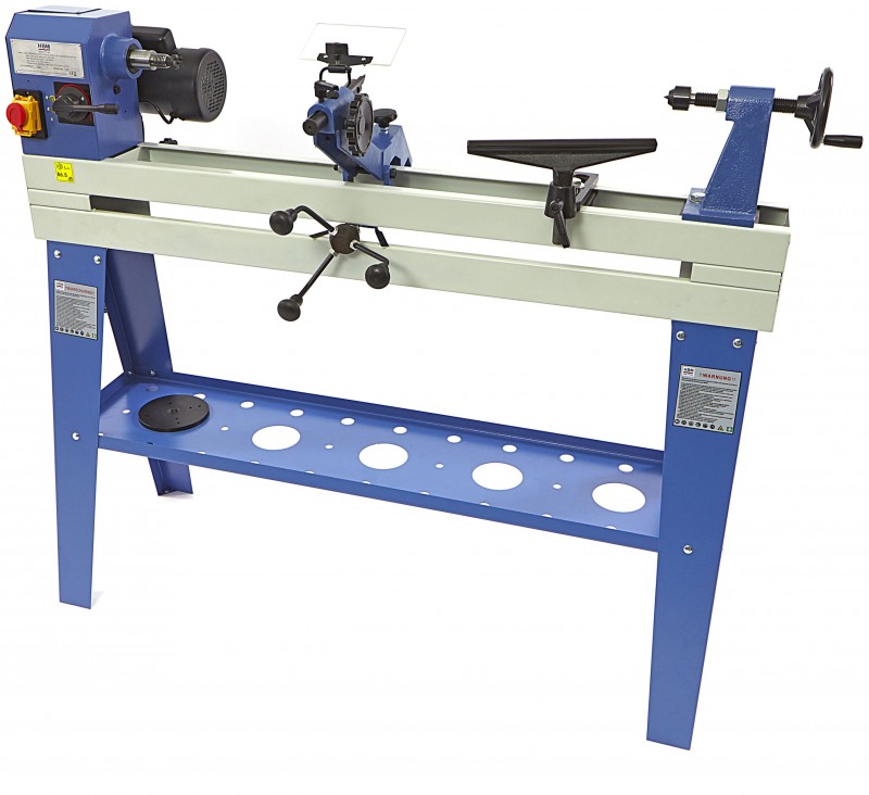 HBM 1100 Variabel trædrejebænk med kopiudstyr, 1000 mm, 35 cm, 750 W, 230 V.