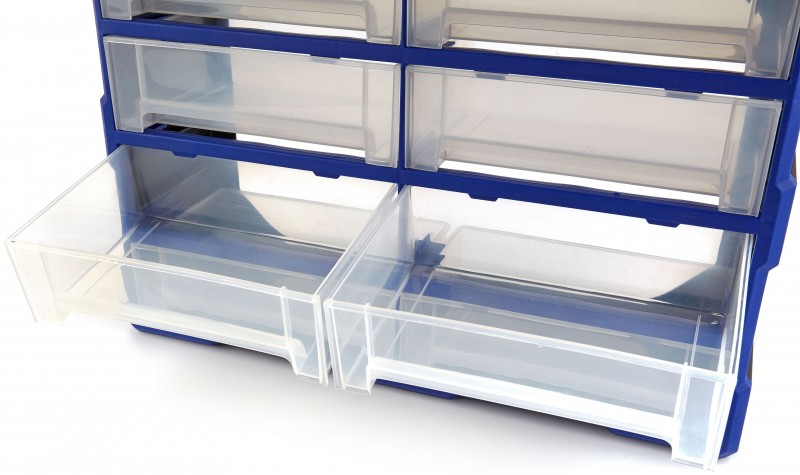 HBM 8-skuffers skuffekabinet assortimentskabinet opbevaringssystem plastik blå 16 x 37 x 52 cm. HBM 8-skuffers skuffekabinet assortimentskabinet opbevaringssystem plastik blå 16 x 37 x 52 cm.