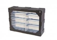 HBM 8-skuffers skuffekabinet assortimentskabinet opbevaringssystem plastik blå 16 x 37 x 52 cm. HBM 8-skuffers skuffekabinet assortimentskabinet opbevaringssystem plastik blå 16 x 37 x 52 cm.