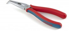 HBM Professionele Gebogen Puntbektang 200 mm, Naaldneustang Schuin, Lengte Bek 75 mm
