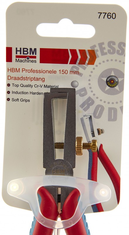 HBM Professionele 165 mm Striptang, lengte bek 45 mm HBM Professionele 165 mm Striptang, lengte bek 45 mm