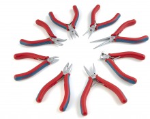 HBM Professionele 8-delige Precisie Tangenset - 30 mm Bek, 7 mm Uitlading, 12,5 mm Opening
