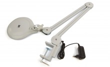 HBM LED verstelbare loeplamp 3800 lumen 81 leds dimbaar met tafelklem 127 mm lens 1,75x vergroting
