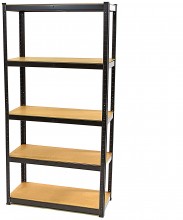 HBM stellingkast 5 planken x 35 kg, 2-delig, 40 x 90 x 180 cm, MDF HBM stellingkast 5 planken x 35 kg, 2-delig, 40 x 90 x 180 cm, MDF