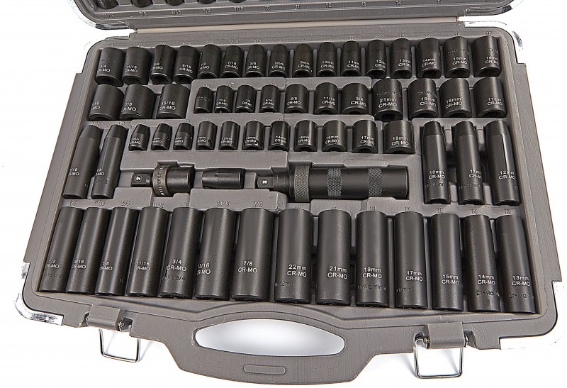 HBM 119-delt professionelle kraftdoppesæt metriske og inch størrelser HBM 119-delt professionelle kraftdoppesæt metriske og inch størrelser