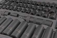 HBM 119-delt professionelle kraftdoppesæt metriske og inch størrelser HBM 119-delt professionelle kraftdoppesæt metriske og inch størrelser