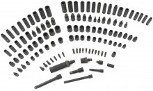 HBM 119-delt professionelle kraftdoppesæt metriske og inch størrelser HBM 119-delt professionelle kraftdoppesæt metriske og inch størrelser