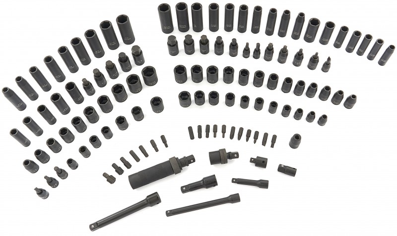 HBM 119-delt professionelle kraftdoppesæt metriske og inch størrelser HBM 119-delt professionelle kraftdoppesæt metriske og inch størrelser