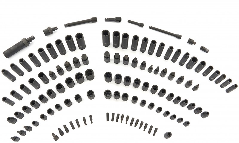 HBM 119-delt professionelle kraftdoppesæt metriske og inch størrelser HBM 119-delt professionelle kraftdoppesæt metriske og inch størrelser