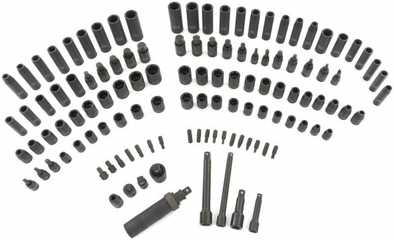 HBM 119-delt professionelle kraftdoppesæt metriske og inch størrelser HBM 119-delt professionelle kraftdoppesæt metriske og inch størrelser