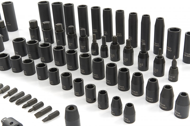 HBM 119-delt professionelle kraftdoppesæt metriske og inch størrelser HBM 119-delt professionelle kraftdoppesæt metriske og inch størrelser