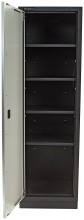 HBM professionele gereedschapskast 60x46x200 cm staal grijs, 4 planken, 30 kg draaggewicht
