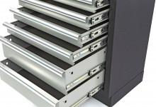 HBM professionele gereedschapskast met 7 laden, staal, gepoedercoat, 68 x 46 x 91 cm, grijs