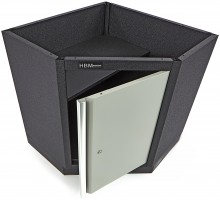 HBM Hoekkast Onderkast met Deur voor Werkplaatsinrichting, Grijs, 87 x 87 x 91 cm