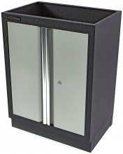 HBM professionele gereedschapskast met deuren, staal, gepoedercoat, grijs, 46 x 68 x 91 cm
