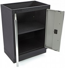 HBM professionele gereedschapskast met deuren, staal, gepoedercoat, grijs, 46 x 68 x 91 cm
