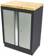 HBM professionele gereedschapskast met deuren, staal, gepoedercoat, grijs, 46 x 68 x 91 cm
