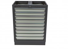HBM Professionele Gereedschapskast 9 Laden Grijs 68 x 46 x 91 cm Gepoedercoat Plaatstaal
