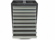 HBM Professionele Gereedschapskast 9 Laden Grijs 68 x 46 x 91 cm Gepoedercoat Plaatstaal
