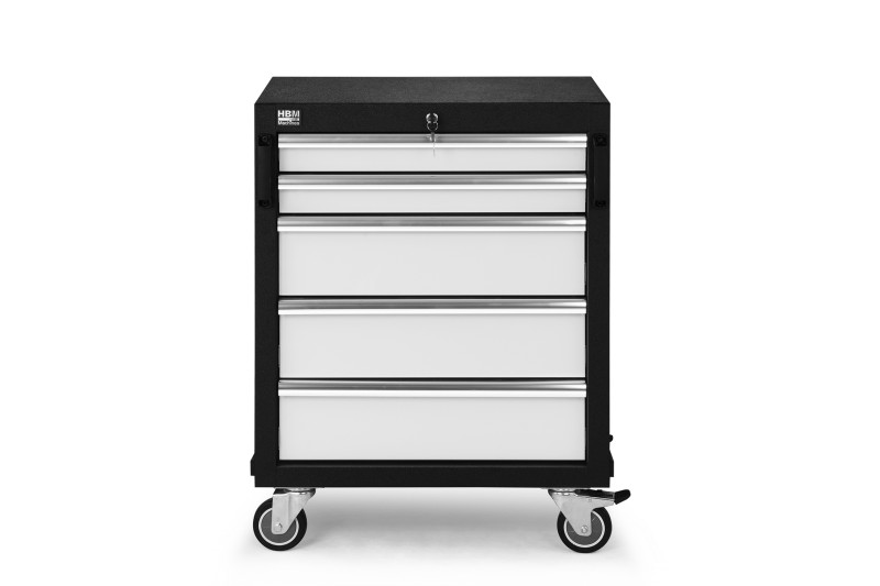 HBM professionele gereedschapswagen met 5 laden, grijs, 64,6 x 45,8 x 86,1 cm, werkplaatsinrichting HBM professionele gereedschapswagen met 5 laden, grijs, 64,6 x 45,8 x 86,1 cm, werkplaatsinrichting