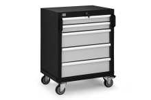 HBM professionele gereedschapswagen met 5 laden, grijs, 64,6 x 45,8 x 86,1 cm, werkplaatsinrichting HBM professionele gereedschapswagen met 5 laden, grijs, 64,6 x 45,8 x 86,1 cm, werkplaatsinrichting