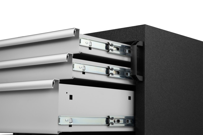 HBM professionele gereedschapswagen met 5 laden, grijs, 64,6 x 45,8 x 86,1 cm, werkplaatsinrichting HBM professionele gereedschapswagen met 5 laden, grijs, 64,6 x 45,8 x 86,1 cm, werkplaatsinrichting