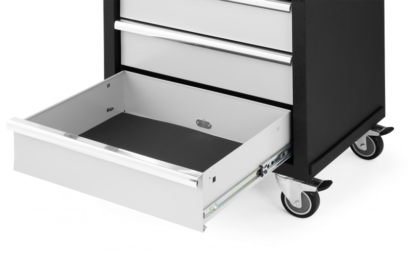 HBM professionele gereedschapswagen met 5 laden, grijs, 64,6 x 45,8 x 86,1 cm, werkplaatsinrichting HBM professionele gereedschapswagen met 5 laden, grijs, 64,6 x 45,8 x 86,1 cm, werkplaatsinrichting