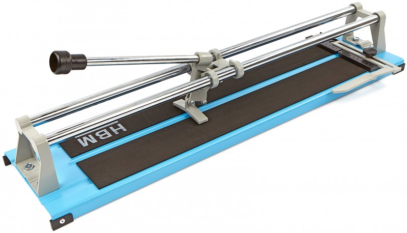 HBM professionel fliseskærer 600 mm, 2 skærehjul, hårdmetal skærehjul 16 mm, stål, skærelængde 60 cm.