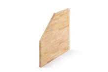 HBM massief houten hoek werkblad 86,5 x 86,5 cm voor werkplaatsinrichting
