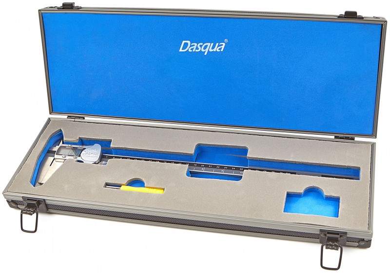 Dasqua digital skydelære 300 mm RVS IP54 nøjagtighed 0,01 mm mm/inch.