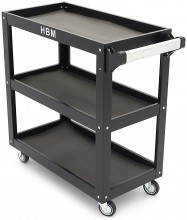 HBM gereedschapstrolley 3-laags 78,5 cm, 4 wielen, maximale belasting 90 kg