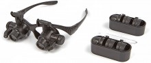 HBM Extra Sterke Loupe Bril met 4 Lenzen 10x, 15x, 20x, 25x HBM Extra Sterke Loupe Bril met 4 Lenzen 10x, 15x, 20x, 25x