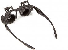 HBM Ekstra Stærk Lup Brille med 4 Linser 10x, 15x, 20x, 25x