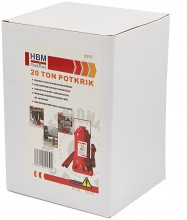 HBM 20 ton donkraft 20.000 kg 240 mm, stempel 45 mm, udladning 150 mm.