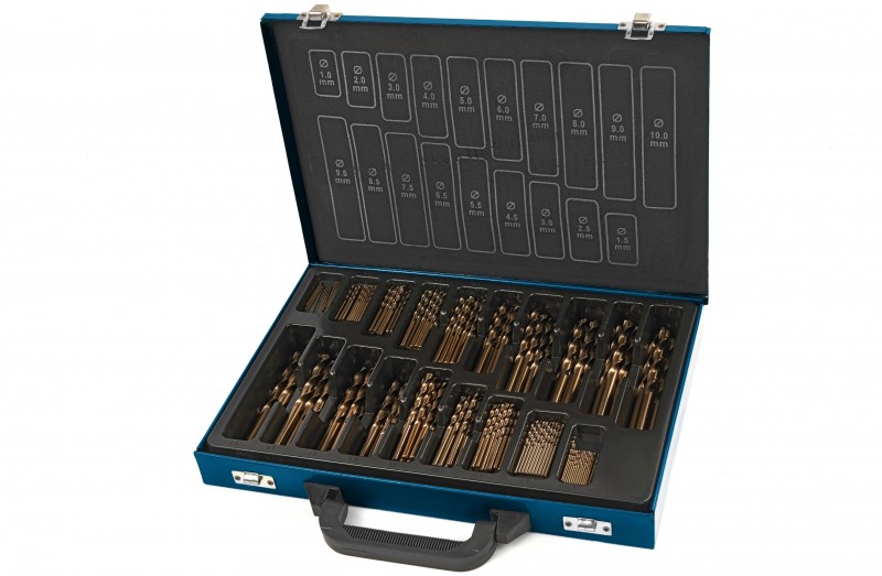 HBM 140-delige M35 5% kobalt borenset voor metaal, HSS met opbergkoffer HBM 140-delige M35 5% kobalt borenset voor metaal, HSS met opbergkoffer