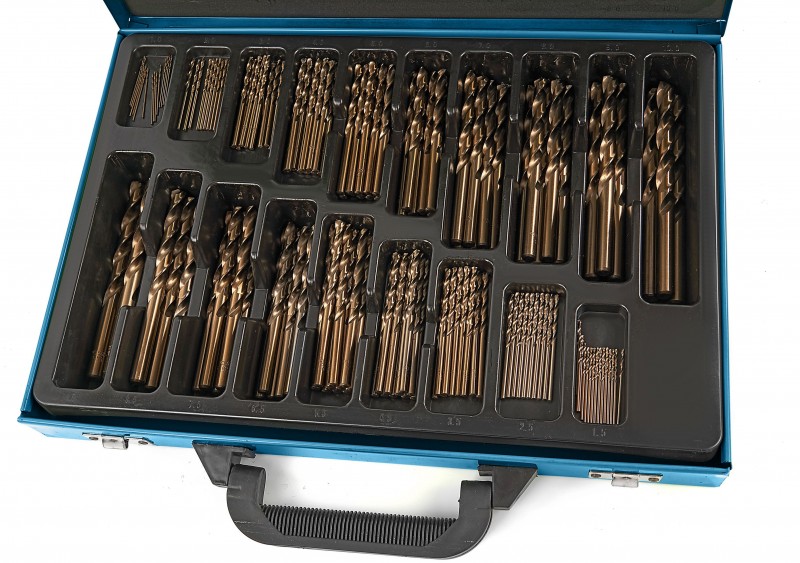 HBM 140-delige M35 5% kobalt borenset voor metaal, HSS met opbergkoffer HBM 140-delige M35 5% kobalt borenset voor metaal, HSS met opbergkoffer