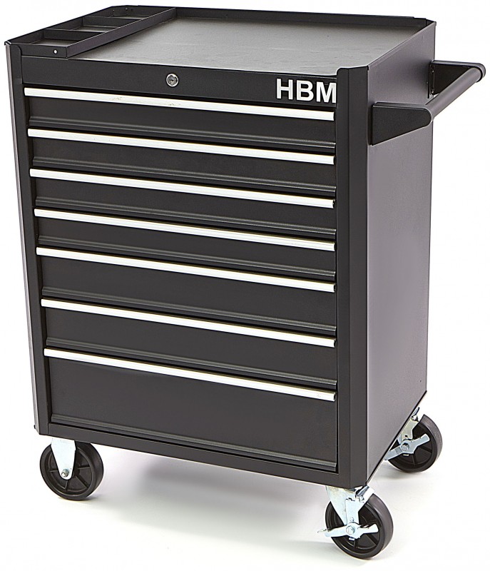 HBM gereedschapswagen 7 laden 66 cm zwart, slot, 4 wielen, max. 300 kg
HBM gereedschapswagen 7 laden 66 cm zwart, slot, 4 wielen, max. 300 kg