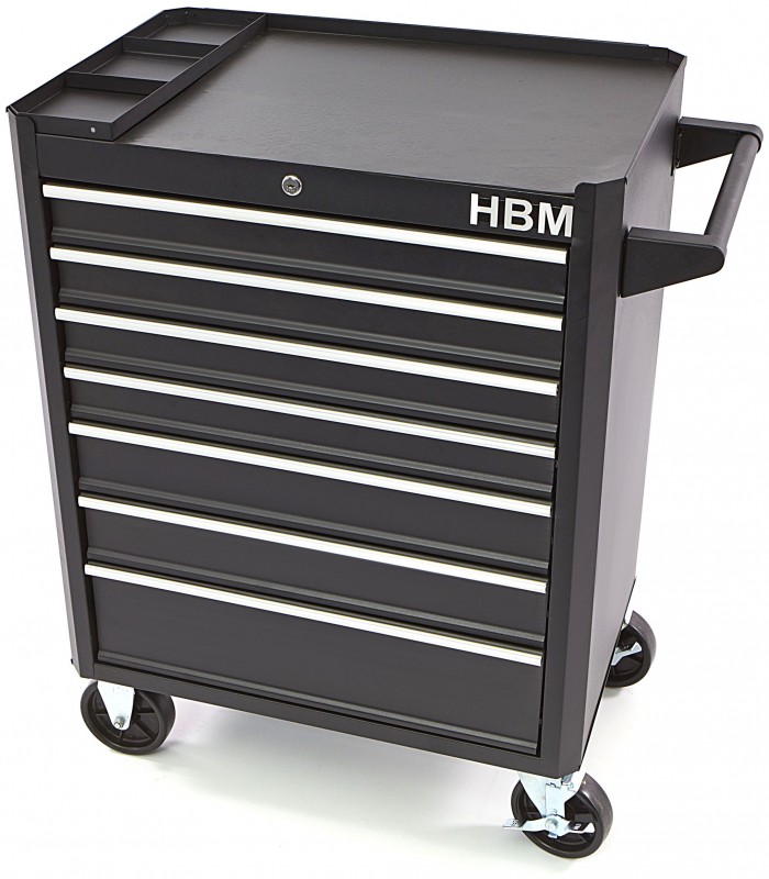 HBM gereedschapswagen 7 laden 66 cm zwart, slot, 4 wielen, max. 300 kg
HBM gereedschapswagen 7 laden 66 cm zwart, slot, 4 wielen, max. 300 kg