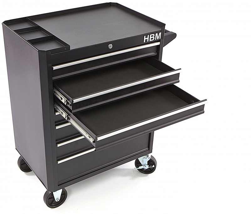 HBM gereedschapswagen 7 laden 66 cm zwart, slot, 4 wielen, max. 300 kg
HBM gereedschapswagen 7 laden 66 cm zwart, slot, 4 wielen, max. 300 kg