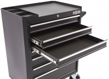 HBM gereedschapswagen 7 laden 66 cm zwart, slot, 4 wielen, max. 300 kg
HBM gereedschapswagen 7 laden 66 cm zwart, slot, 4 wielen, max. 300 kg