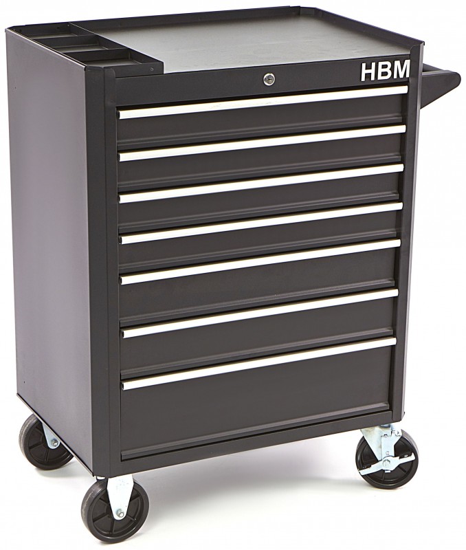 HBM gereedschapswagen 7 laden 66 cm zwart, slot, 4 wielen, max. 300 kg
HBM gereedschapswagen 7 laden 66 cm zwart, slot, 4 wielen, max. 300 kg