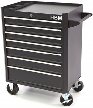HBM gereedschapswagen 7 laden 66 cm zwart, slot, 4 wielen, max. 300 kg
HBM gereedschapswagen 7 laden 66 cm zwart, slot, 4 wielen, max. 300 kg