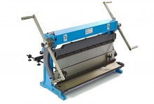 HBM 760 mm wals-, zet- en knipcombinatie met 2 armen, staal 1 mm, zethoek 90°