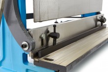 HBM 760 mm wals-, zet- en knipcombinatie met 2 armen, staal 1 mm, zethoek 90°