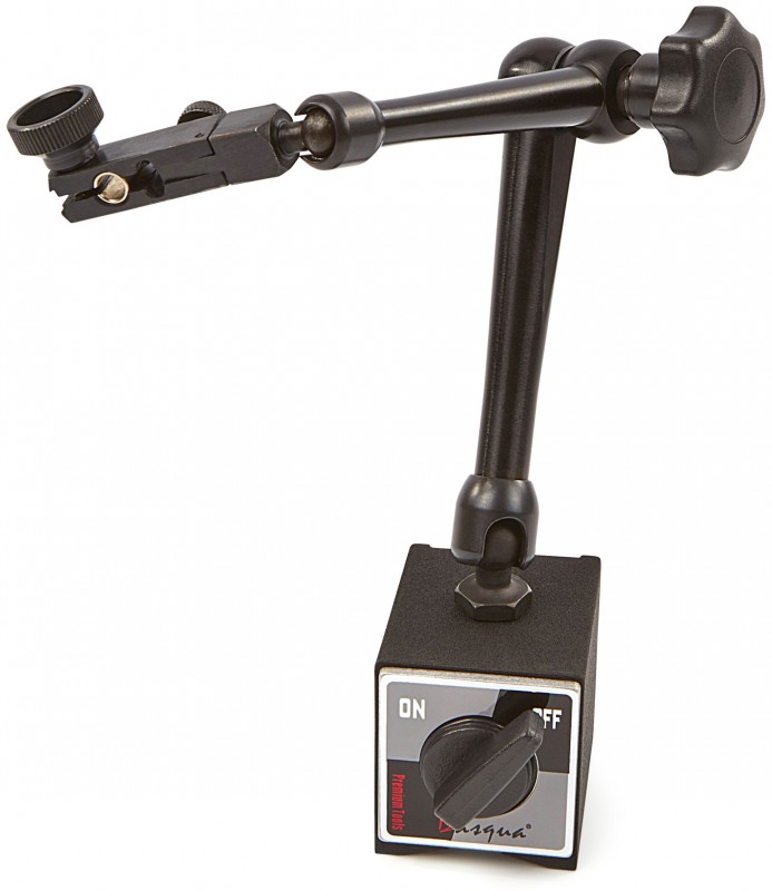 Dasqua Professionel hydraulisk magnetstativ 80 kg med opbevaringskuffert, 11,5 cm, 30 x 30 mm