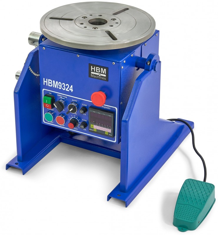 HBM Professionel lasmanipulator 50 kg, 250 A, 230 V, 60 W, bord 300 mm, 12 rpm HBM Professionel lasmanipulator 50 kg, 250 A, 230 V, 60 W, bord 300 mm, 12 rpm