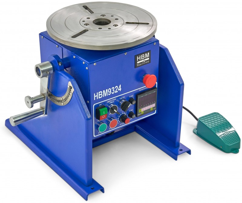 HBM Professionel lasmanipulator 50 kg, 250 A, 230 V, 60 W, bord 300 mm, 12 rpm HBM Professionel lasmanipulator 50 kg, 250 A, 230 V, 60 W, bord 300 mm, 12 rpm
