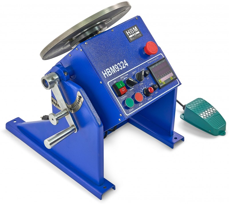 HBM Professionel lasmanipulator 50 kg, 250 A, 230 V, 60 W, bord 300 mm, 12 rpm HBM Professionel lasmanipulator 50 kg, 250 A, 230 V, 60 W, bord 300 mm, 12 rpm