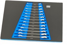 HBM gevulde gereedschapswagen 245-delig, metrische maten, zwart, 7 laden, slot, vergrendeling
