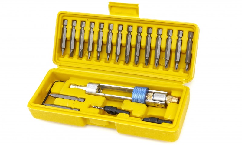 HBM 20-delige Swap Drill Bit Set, omkeerbare bithouder met verzinkfrees
